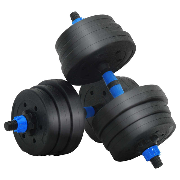 30kg Hantelset Schwarz & Blau