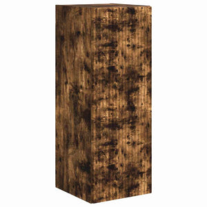 vidaXL TV Wall Cabinet 2 pcs Smoked Oak 30 x 31 x 80 cm