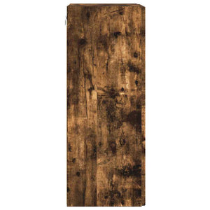 vidaXL TV Wall Cabinet 2 pcs Smoked Oak 30 x 31 x 80 cm