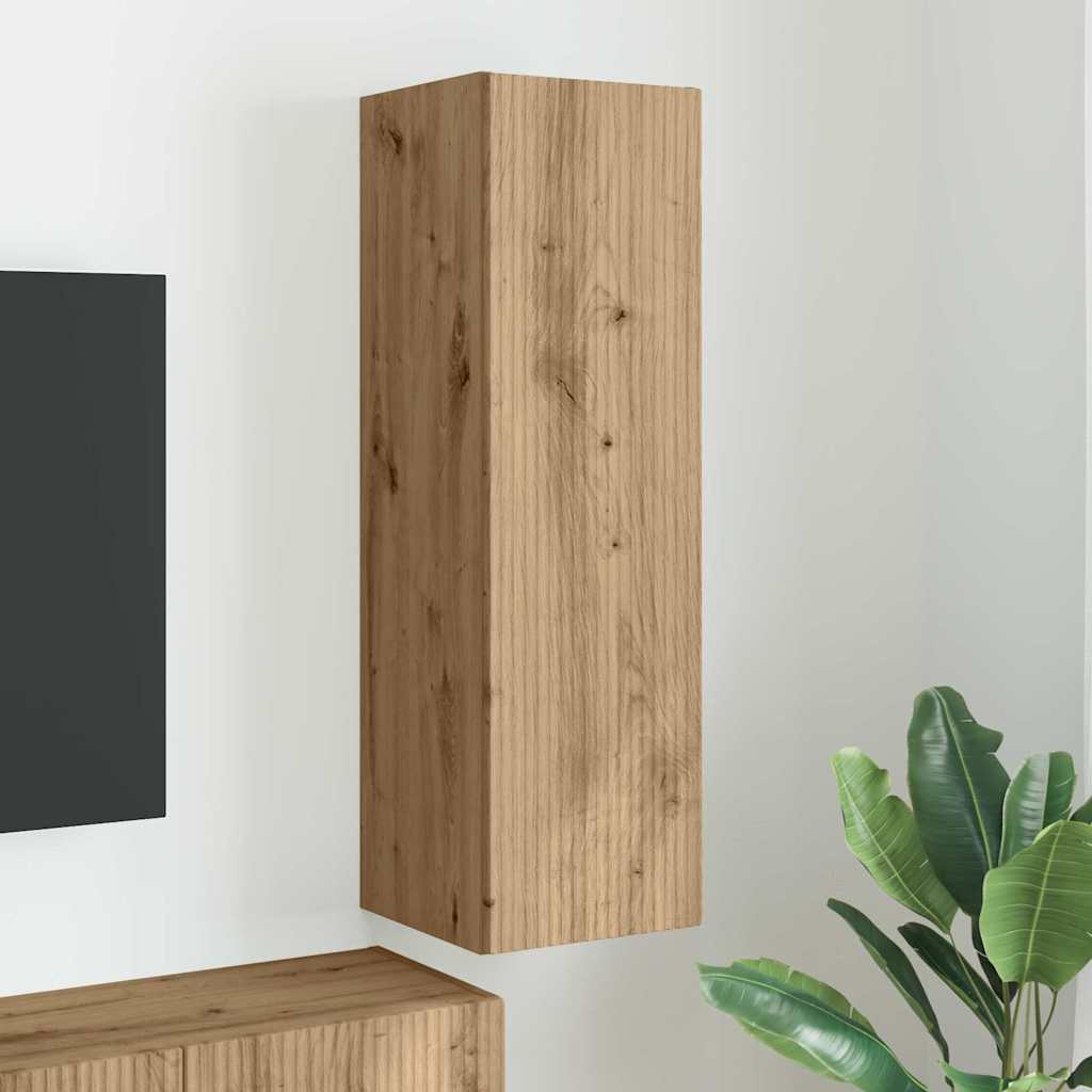 vidaXL TV Wall Cabinet Craft Oak 30 x 31 x 100 cm