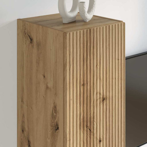 vidaXL TV Wall Cabinet 2 pcs Artisan Oak 30 x 31 x 100 cm