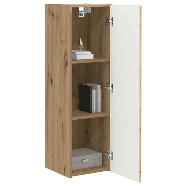 vidaXL TV Wall Cabinet 2 pcs Artisan Oak 30 x 31 x 100 cm