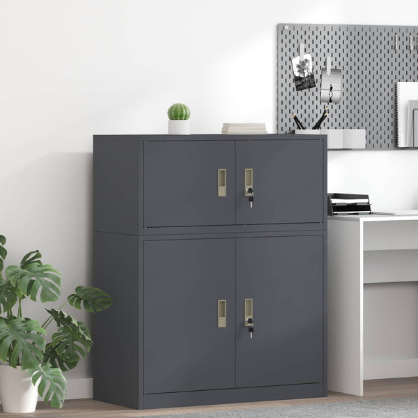 vidaXL Storage Cabinet Anthracite 90 x 40 x 40 cm Steel