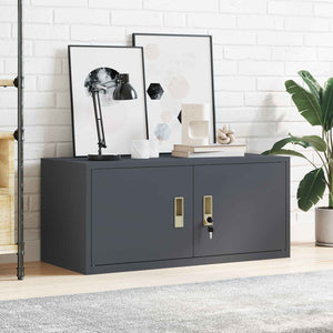 vidaXL Storage Cabinet Anthracite 90 x 40 x 40 cm Steel