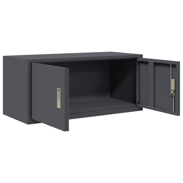 vidaXL Storage Cabinet Anthracite 90 x 40 x 40 cm Steel