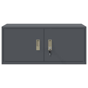 vidaXL Storage Cabinet Anthracite 90 x 40 x 40 cm Steel