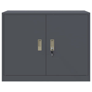 vidaXL Storage Cabinet Anthracite 90 x 40 x 70 cm Steel