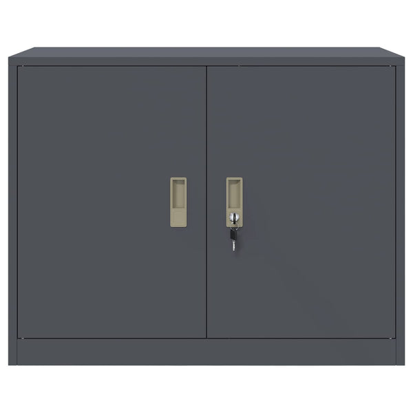 vidaXL Storage Cabinet Anthracite 90 x 40 x 70 cm Steel