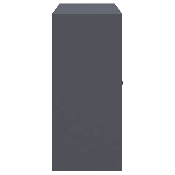 vidaXL Storage Cabinet Anthracite 90 x 40 x 90 cm Steel