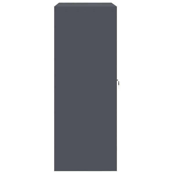 vidaXL Storage Cabinet Anthracite 90 x 40 x 105 cm Steel