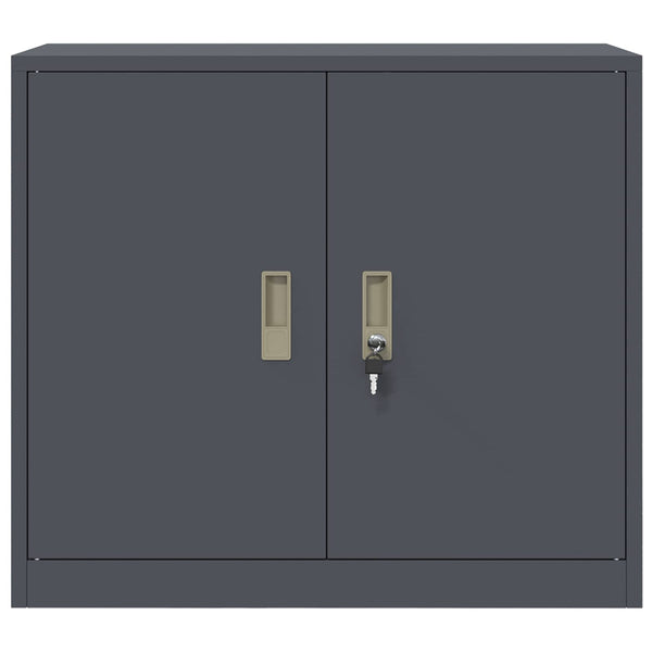 vidaXL Storage Cabinet Anthracite 80 x 40 x 70 cm Steel