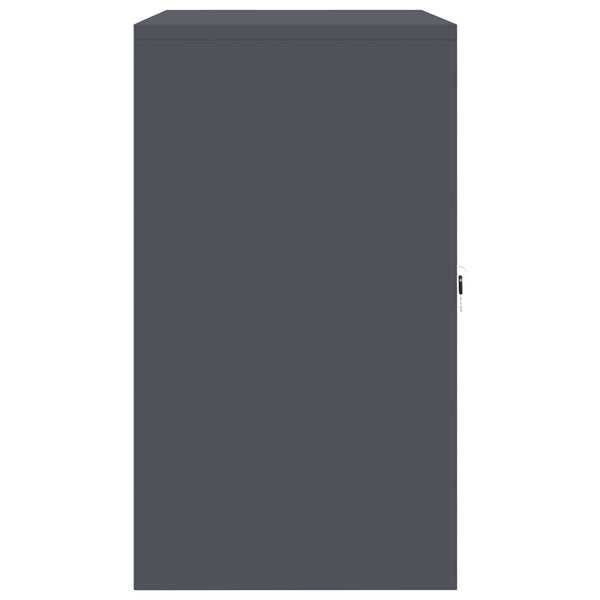 vidaXL Storage Cabinet Anthracite 80 x 40 x 70 cm Steel