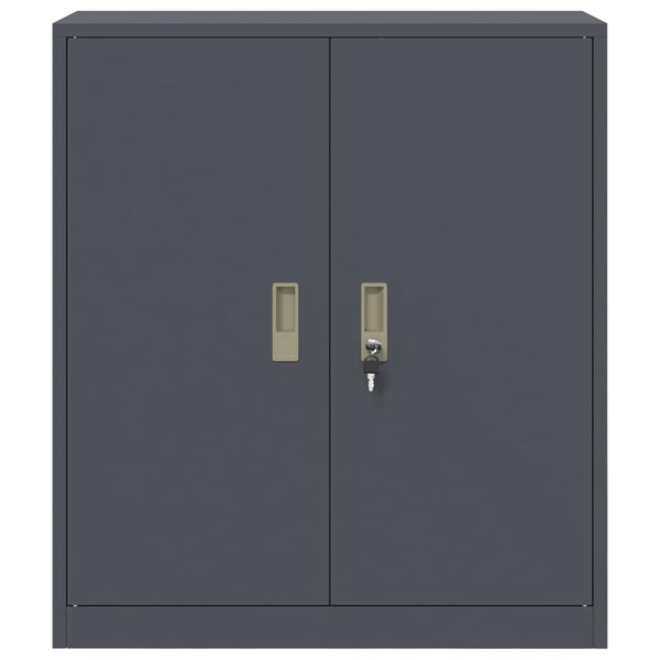 vidaXL Storage Cabinet Anthracite 80 x 40 x 90 cm Steel