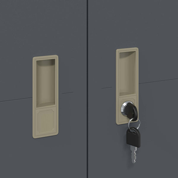 Aktenschrank Anthrazit Stahl 60x40x140cm