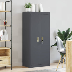 Aktenschrank Anthrazit Stahl 60x40x140cm