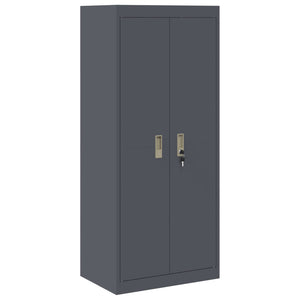 Aktenschrank Anthrazit Stahl 60x40x140cm