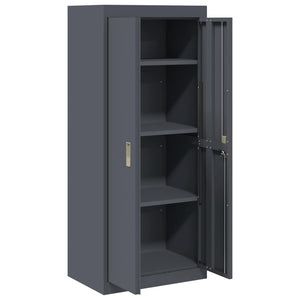 Aktenschrank Anthrazit Stahl 60x40x140cm