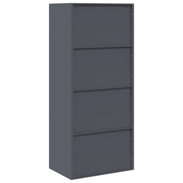Aktenschrank Anthrazit Stahl 60x40x140cm