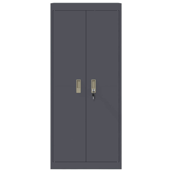 Aktenschrank Anthrazit Stahl 60x40x140cm