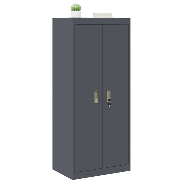 Aktenschrank Anthrazit Stahl 60x40x140cm