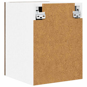 vidaXL Wall Cabinet 2 pcs Smoked Oak and White 30 x 31 x 40 cm