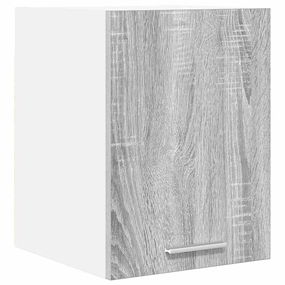 vidaXL Wall Cabinet Grey Sonoma and White 30 x 31 x 40 cm Engineered Wood