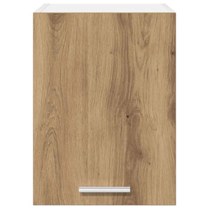 vidaXL Wall Cabinet with Door Artisan Oak and White 30 x 31 x 40 cm
