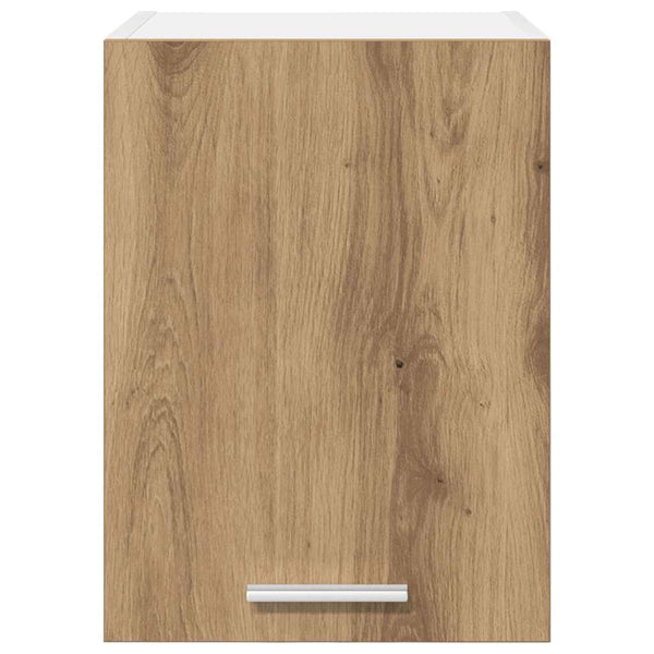 vidaXL Wall Cabinet with Door Artisan Oak and White 30 x 31 x 40 cm