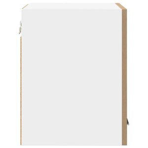 vidaXL Wall Cabinet with Door Artisan Oak and White 30 x 31 x 40 cm