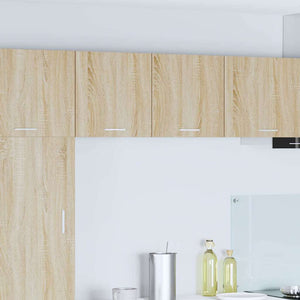 vidaXL Wall Cabinet with Storage Sonoma Oak and White 40 x 31 x 40 cm