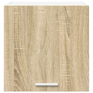 vidaXL Wall Cabinet with Storage Sonoma Oak and White 40 x 31 x 40 cm