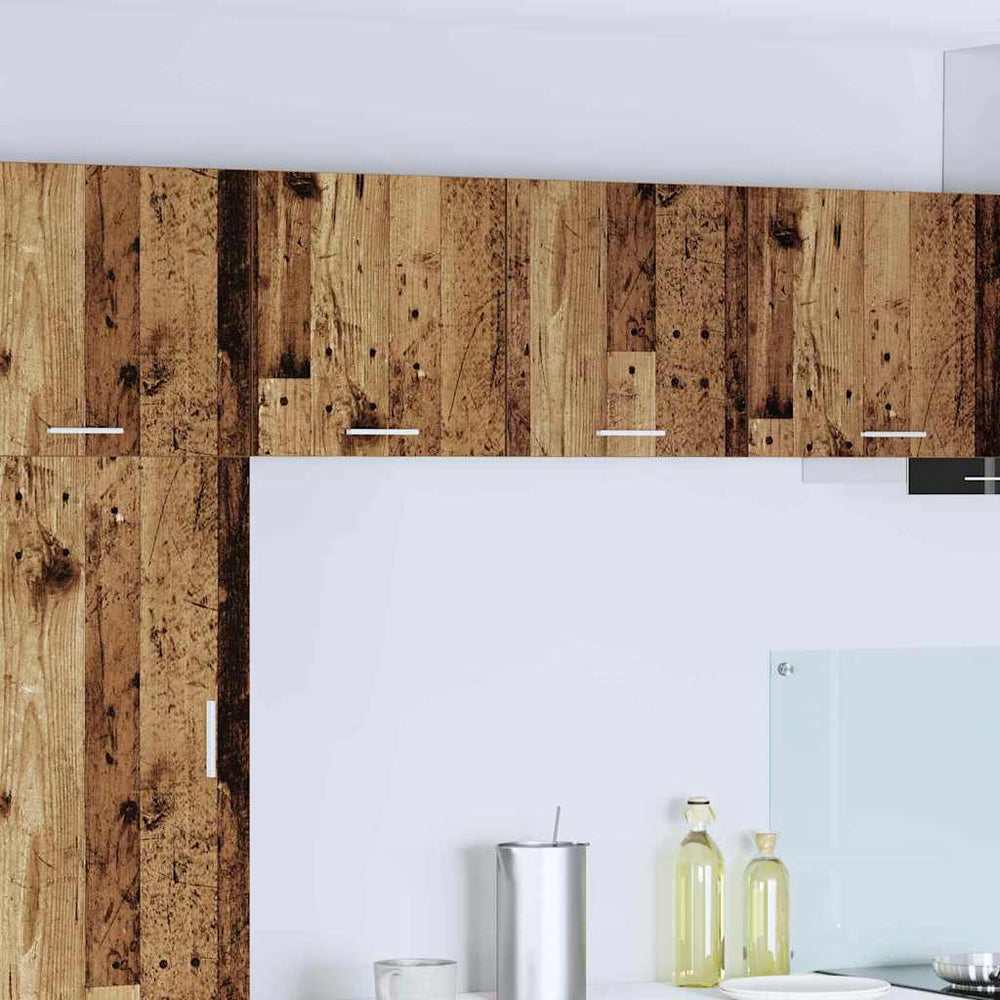 vidaXL Wall Cabinet Old Wood and White 40 x 31 x 40 cm Engineered Wood