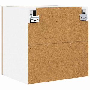 vidaXL Wall Cabinet with Door Artisan Oak and White 40 x 31 x 40 cm