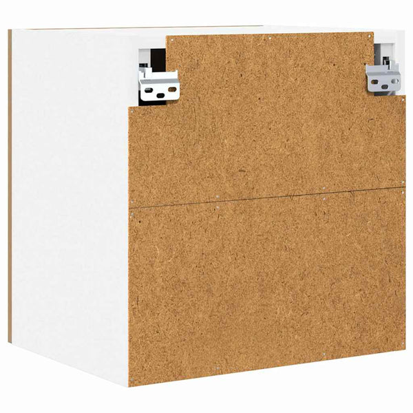 vidaXL Wall Cabinet with Door Artisan Oak and White 40 x 31 x 40 cm