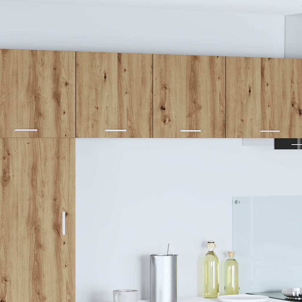 vidaXL Wall Cabinet 2 pcs Artisan Oak and White 40 x 31 x 40 cm
