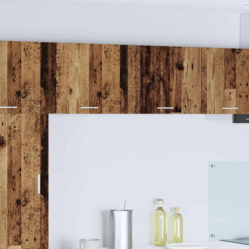 vidaXL Wall Cabinet Old Wood and White 50 x 31 x 40 cm Engineered Wood
