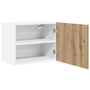 vidaXL Wall Cabinets 2 pcs Artisan Oak and White 50 x 31 x 40 cm