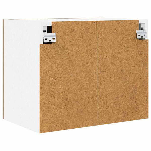vidaXL Wall Cabinets 2 pcs Artisan Oak and White 50 x 31 x 40 cm