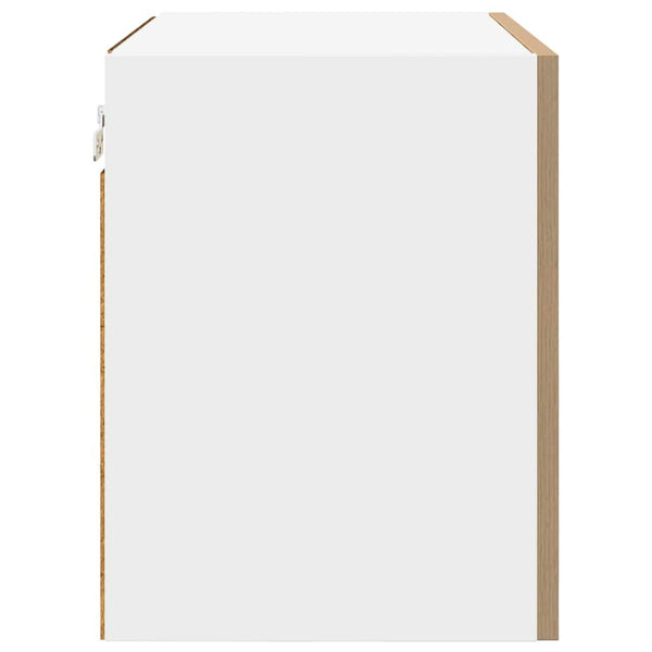 vidaXL Wall Cabinets 2 pcs Artisan Oak and White 50 x 31 x 40 cm
