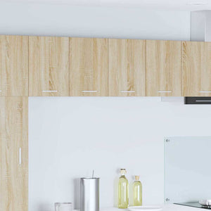 vidaXL Wall Cabinets 2 pcs Sonoma Oak and White 60 x 31 x 40 cm