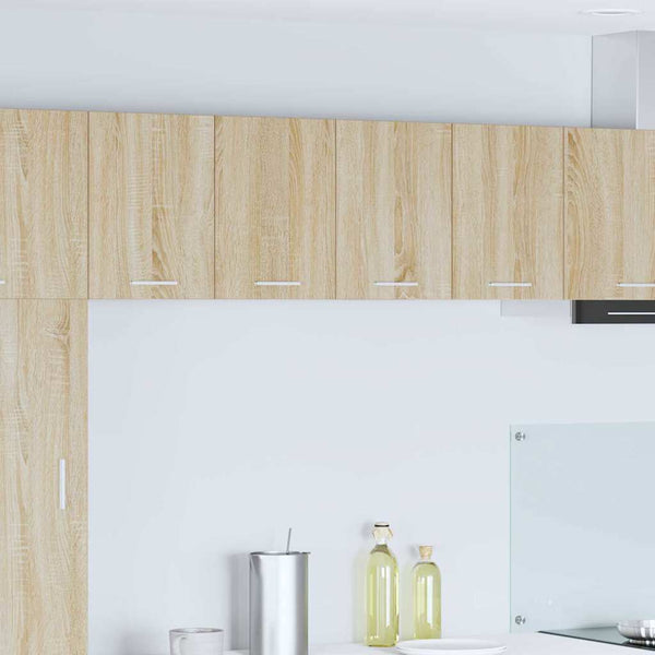 vidaXL Wall Cabinets 2 pcs Sonoma Oak and White 60 x 31 x 40 cm