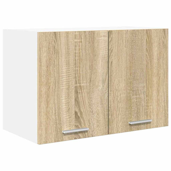 vidaXL Wall Cabinets 2 pcs Sonoma Oak and White 60 x 31 x 40 cm