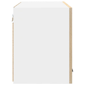 vidaXL Wall Cabinets 2 pcs Sonoma Oak and White 60 x 31 x 40 cm