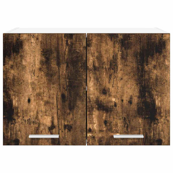 vidaXL Wall Cabinets 2 pcs Smoked Oak and White 60 x 31 x 40 cm