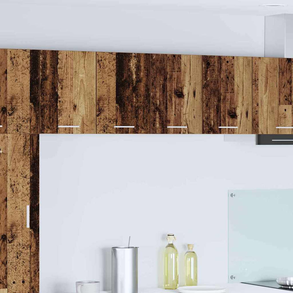 vidaXL Wall Cabinet Old Wood and White 60 x 31 x 40 cm Engineered Wood
