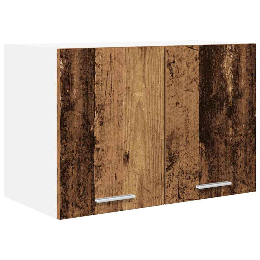 vidaXL Wall Cabinet Old Wood and White 60 x 31 x 40 cm Engineered Wood
