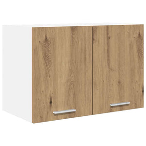 vidaXL Wall Cabinet 2 pcs Artisan Oak and White 60 x 31 x 40 cm