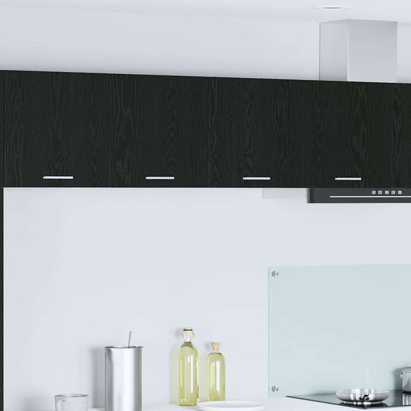 vidaXL Wall Cabinet Black Oak Look 80 x 31 x 40 cm Engineered Wood