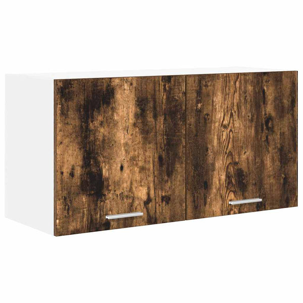 vidaXL Wall Cabinet Smoked Oak 80 x 31 x 40 cm Engineered Wood