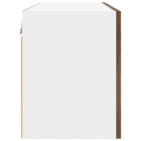 vidaXL Wall Cabinet Smoked Oak 80 x 31 x 40 cm Engineered Wood